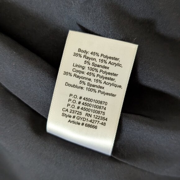 ARITZIA BABATON Houndstooth Pattern Women's Size 6 Blazer Jacket - Picture 7 of 8